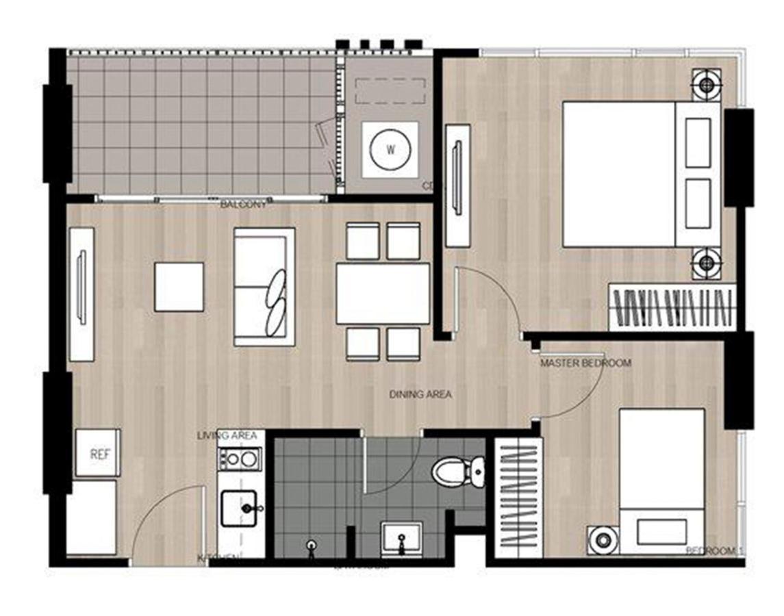 Apartament The Base Deluxe Kingsize Pattaya Zewnętrze zdjęcie